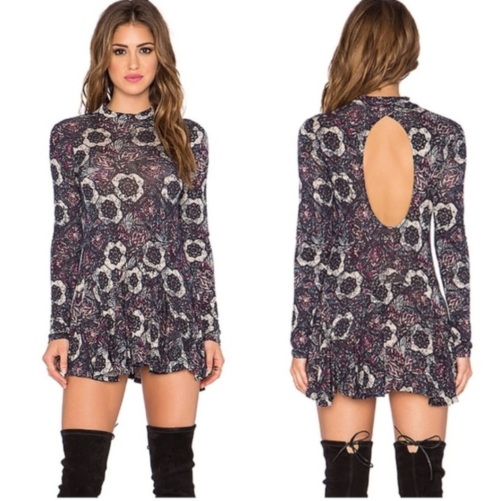 Free People Jersey Annabelle Printed Tunic Dress